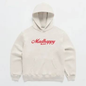 Madhappy Embroidered Signature Hoodie Oatmeal