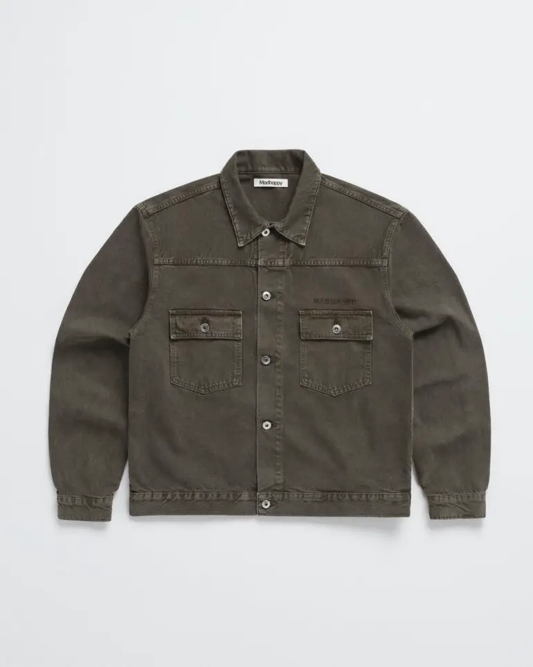 Washed Twill Trucker Jacket