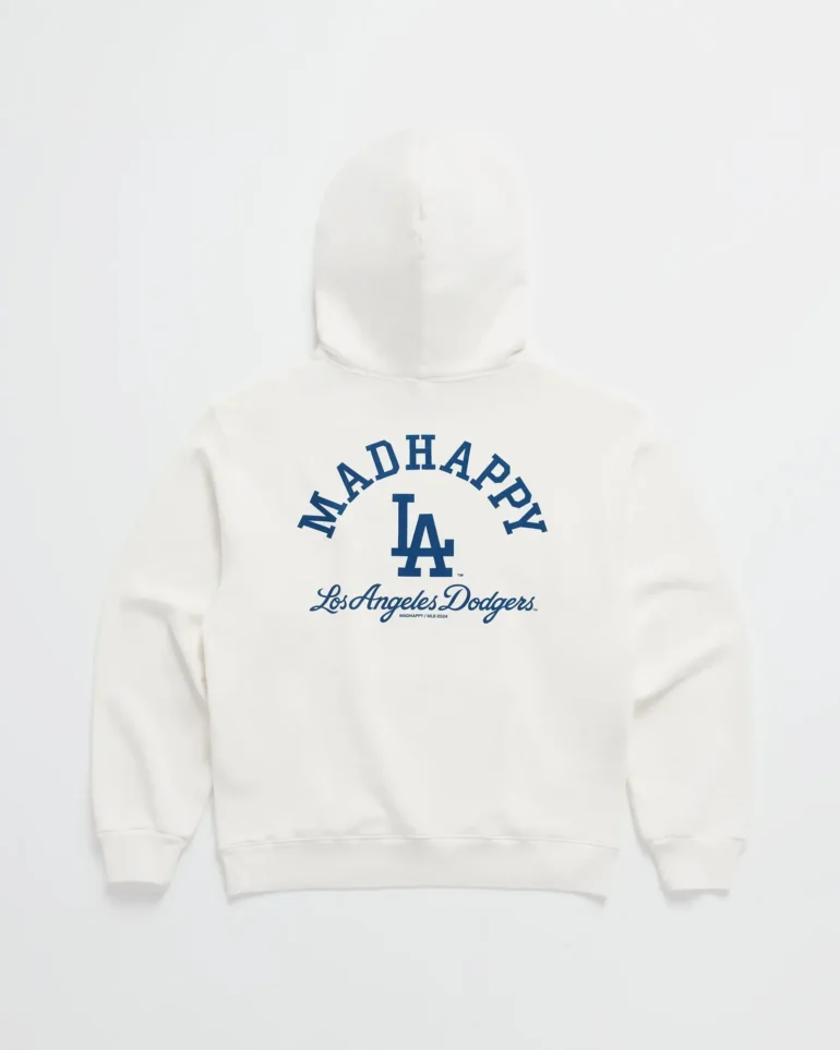 White Madhappy x Dodgers I Love LA Hoodie